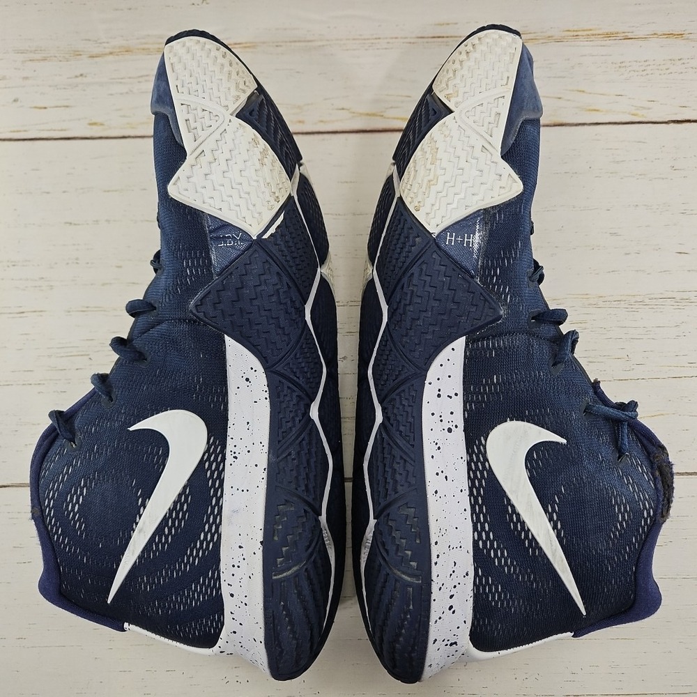 Nike Kyrie 4 Midnight Navy Blue 2018 Size‎ 10.5 Basketball Shoes AV2296-402 - Picture 8 of 14